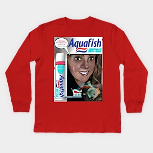 Pukey products 52 "Aquafish" Kids Long Sleeve T-Shirt